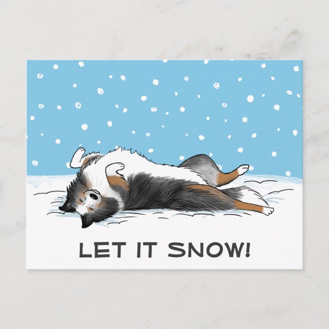 Cartes Pour Fêtes Annuelles Shetland Sheepdog Blue Merle Sheltie Dog Holiday (Devant)