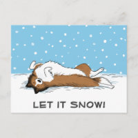 Shetland Sheepdog Let it Snow Shelter Chien vacanc