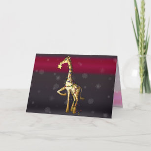 Cartes Pour Fêtes Annuelles Shiny Giraffe