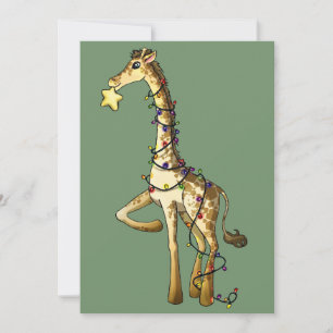 Cartes Pour Fêtes Annuelles Shiny Giraffe