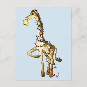 Cartes Pour Fêtes Annuelles Shiny Giraffe