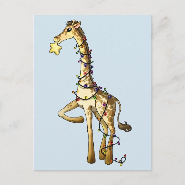 Cartes Pour Fêtes Annuelles Shiny Giraffe (Devant)