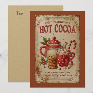 Cartes Pour Fêtes Annuelles Si charmant Noël traditionnel dans un look vintage