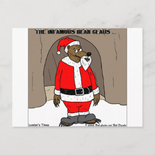 Cartes Pour Fêtes Annuelles Si le Père Noël Ours Drôles Cadeaux de Noël T-shir