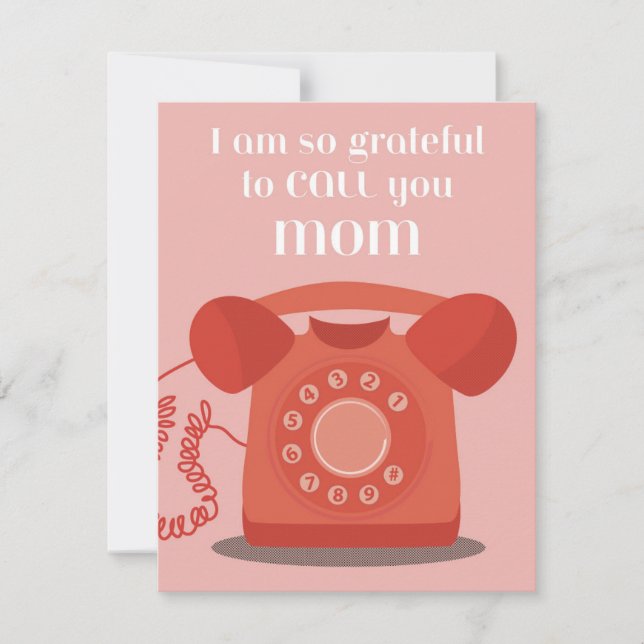 Cartes Pour Fêtes Annuelles Si Reconnaissante (Devant)