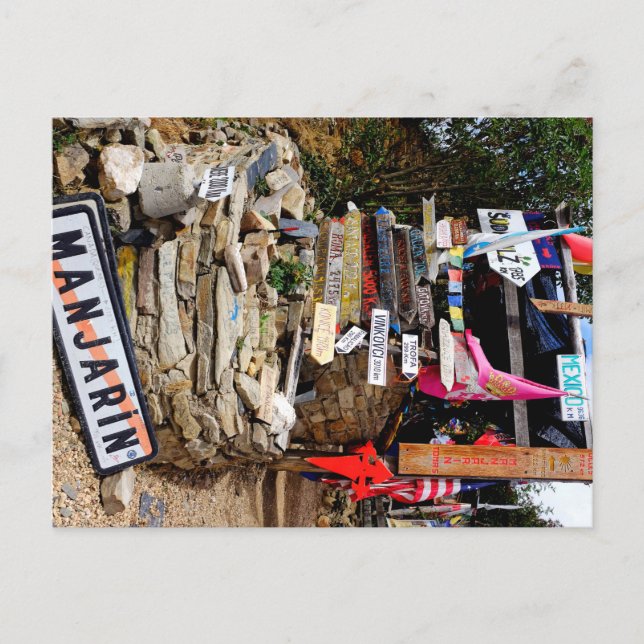 Cartes Pour Fêtes Annuelles Signe de distance (Devant)
