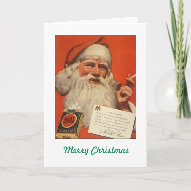 Cartes Pour Fêtes Annuelles S'il est bon pour Père Noël (Devant)