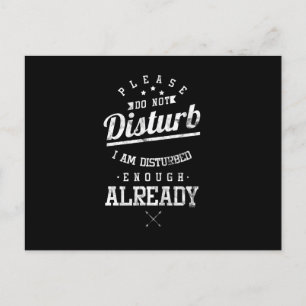 Cartes Pour Fêtes Annuelles S'Il Vous Plaît Ne Dérangez Pas Je Suis Assez Déra