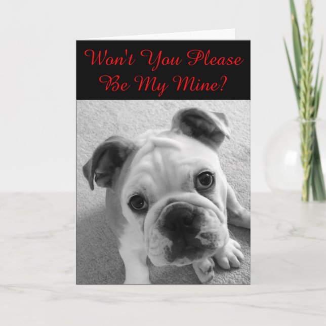 Cartes Pour Fêtes Annuelles S'il vous plaît, soyez à moi Valentine (Devant)