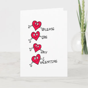 Cartes Pour Fêtes Annuelles S'il vous plaît, soyez mon Valentine