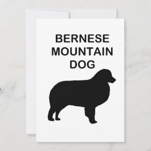 Cartes Pour Fêtes Annuelles silhouette de bernois