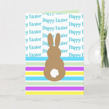 Silhouette de lapin de Pâques heureux