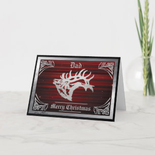 Cartes Pour Fêtes Annuelles Silhouette Majestic Bull Elk