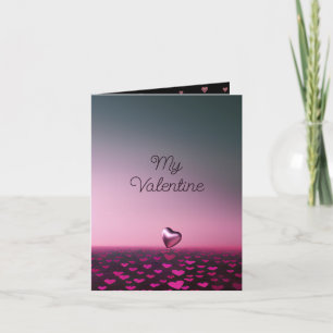 Cartes Pour Fêtes Annuelles Simple Amour sur l'Horizon Photo Valentine Card