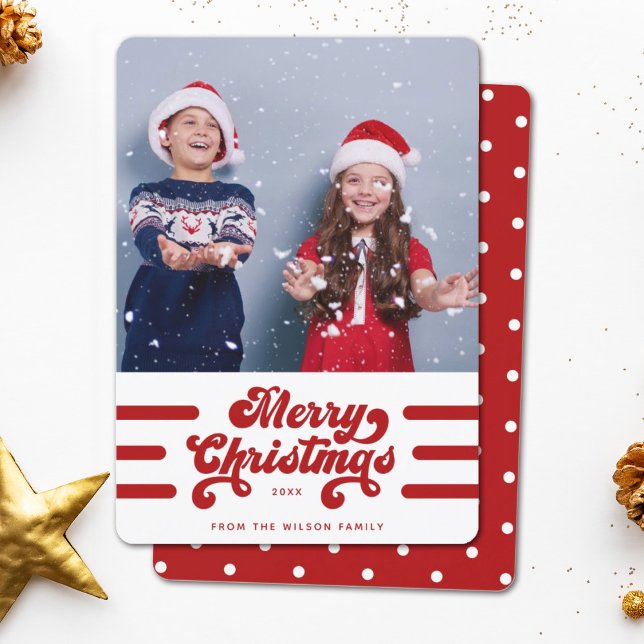 Cartes Pour Fêtes Annuelles Simple amusant Typographie moderne Rétro Joyeux No (Créateur téléchargé)