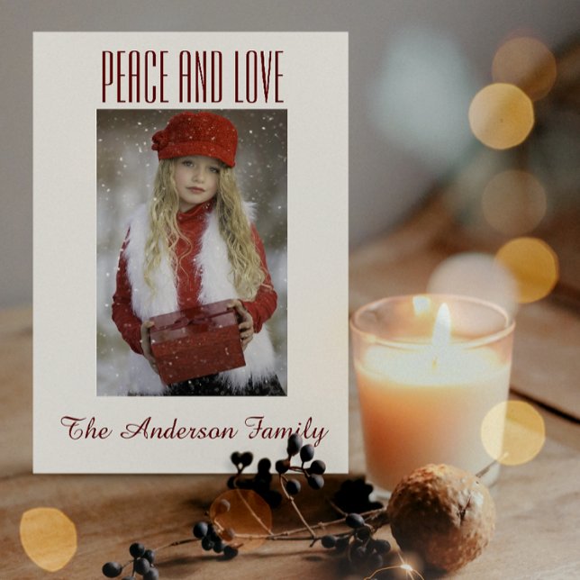 Cartes Pour Fêtes Annuelles Simple Black White Gold Photo Noël (Créateur téléchargé)