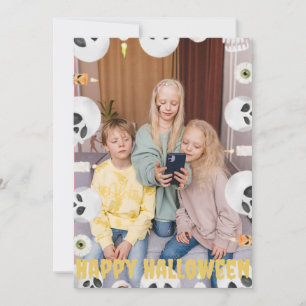 Cartes Pour Fêtes Annuelles Simple Boo Joyeux Halloween famille et amis Photo