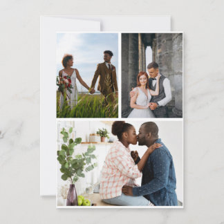 Cartes Pour Fêtes Annuelles Simple collage photo 3