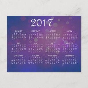 Cartes Pour Fêtes Annuelles Simple Colorful 2017 Calendrier du Nouvel An