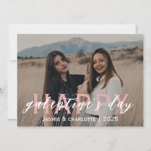 Cartes Pour Fêtes Annuelles Simple Elegant Bestfriend galentine's day