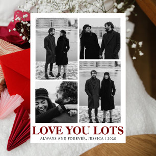 Cartes Pour Fêtes Annuelles Simple Elegant Love Saint-Valentin couple 4 photo