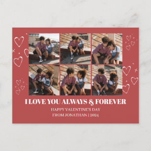 Cartes Pour Fêtes Annuelles Simple Elegant Love valentine's day couple photo