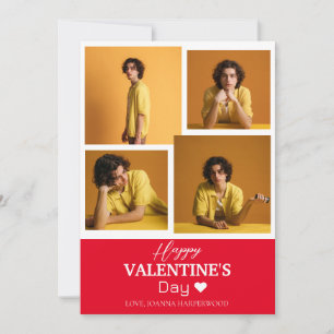 Cartes Pour Fêtes Annuelles Simple Elegant Love valentines jour couple photo