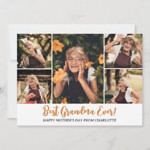 Cartes Pour Fêtes Annuelles Simple Elégante Mothers Day Grandma 5 Photo