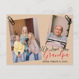 Cartes Pour Fêtes Annuelles simple Fête des pères heureuse, grand-père deux ph