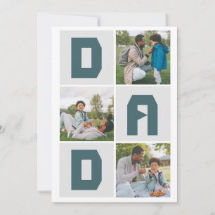 Cartes Pour Fêtes Annuelles Simple Fête des pères moderne papa 3 famille photo