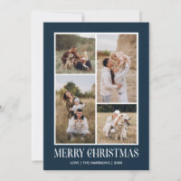 Simple Joyeux Noël 4 Photo Collage | BLEU