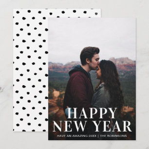 Cartes Pour Fêtes Annuelles Simple Joyeux Nouvel An Photo Moderne