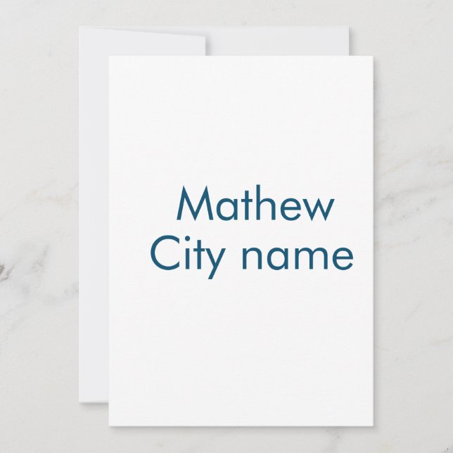 Cartes Pour Fêtes Annuelles simple lettre initiale monogramme ajouter votre no (Devant)