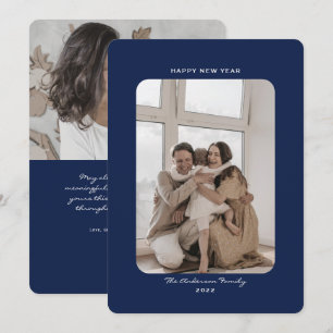 Cartes Pour Fêtes Annuelles Simple minimaliste propre heureux nouvelle année 2