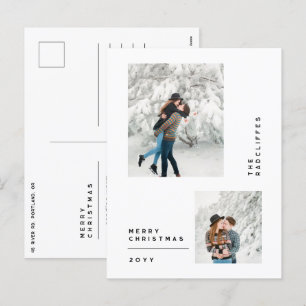 Cartes Pour Fêtes Annuelles simple minime joyeux noël multi photo