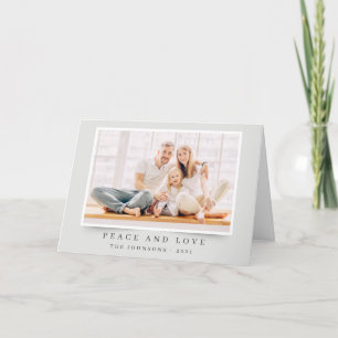 Cartes Pour Fêtes Annuelles Simple moderne élégant Noël photo personnalisée