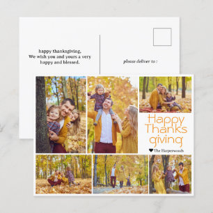 Cartes Pour Fêtes Annuelles Simple moderne grattage famille photo collage