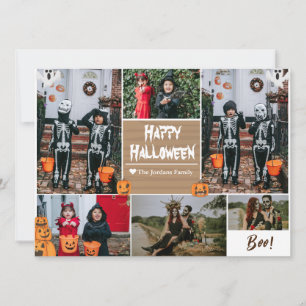 Cartes Pour Fêtes Annuelles Simple Moderne Joyeux Halloween photo collage de f