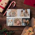 Cartes Pour Fêtes Annuelles Simple moderne Joyeux Vacances Famille Photo Colla<br><div class="desc">Célébrez les vacances avec une touche d'élégance moderne en utilisant notre Simple Modern Happy Holidays Family Photo Collage Holiday Card. Cette carte, conçue avec soin, embrasse l'esprit de famille et la joie de la saison festive, vous permettant de mettre en valeur vos souvenirs chéris dans une belle mise en page...</div>