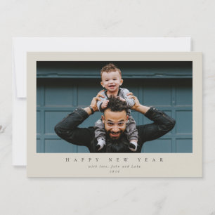 Cartes Pour Fêtes Annuelles Simple moderne minimal photo simple Bonne année