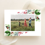 Cartes Pour Fêtes Annuelles Simple moderne Noël Neige Blanche Photo<br><div class="desc">Remplacez par votre photo à l'intérieur de la frontière des fêtes et du feuillage verdoyant de noël et souhaitez à vos amis et votre famille - un jour férié heureux,  un nouvel an heureux ou tout texte personnalisé ou un autre salut...  Voir aussi enveloppes et autocollants correspondants</div>
