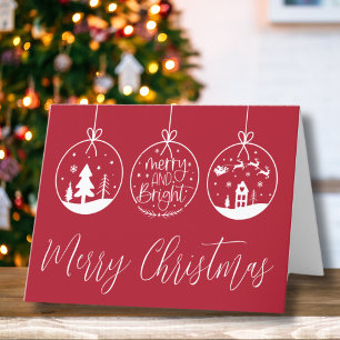 Cartes Pour Fêtes Annuelles Simple Noël Joyeux et Lumineux