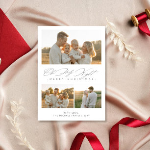 Cartes Pour Fêtes Annuelles Simple Oh Holy Night Christian 3 Photo Famille