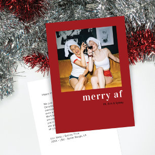 Cartes Pour Fêtes Annuelles Simple One Photo Noël Joyeux à f