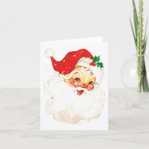 Cartes Pour Fêtes Annuelles Simple Père Noël vintage Noël