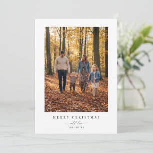Cartes Pour Fêtes Annuelles Simple Plaisir de Famille Moderne pour un Noël en