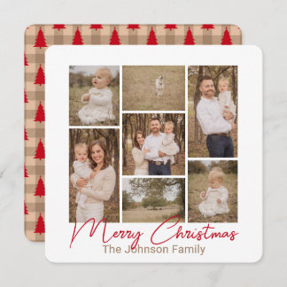 Cartes Pour Fêtes Annuelles Simple Pleasures Country Red Photo Christmas Card