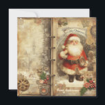 Cartes Pour Fêtes Annuelles Simple Santa Claus classique minimaliste<br><div class="desc">Minimaliste classique classique simple Père Noël Cartes de fin de année, </div>