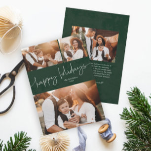 Cartes Pour Fêtes Annuelles Simple script joyeuses fêtes photo montage