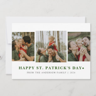 Cartes Pour Fêtes Annuelles Simple shamrock saint Patrick's Day 3 Photo